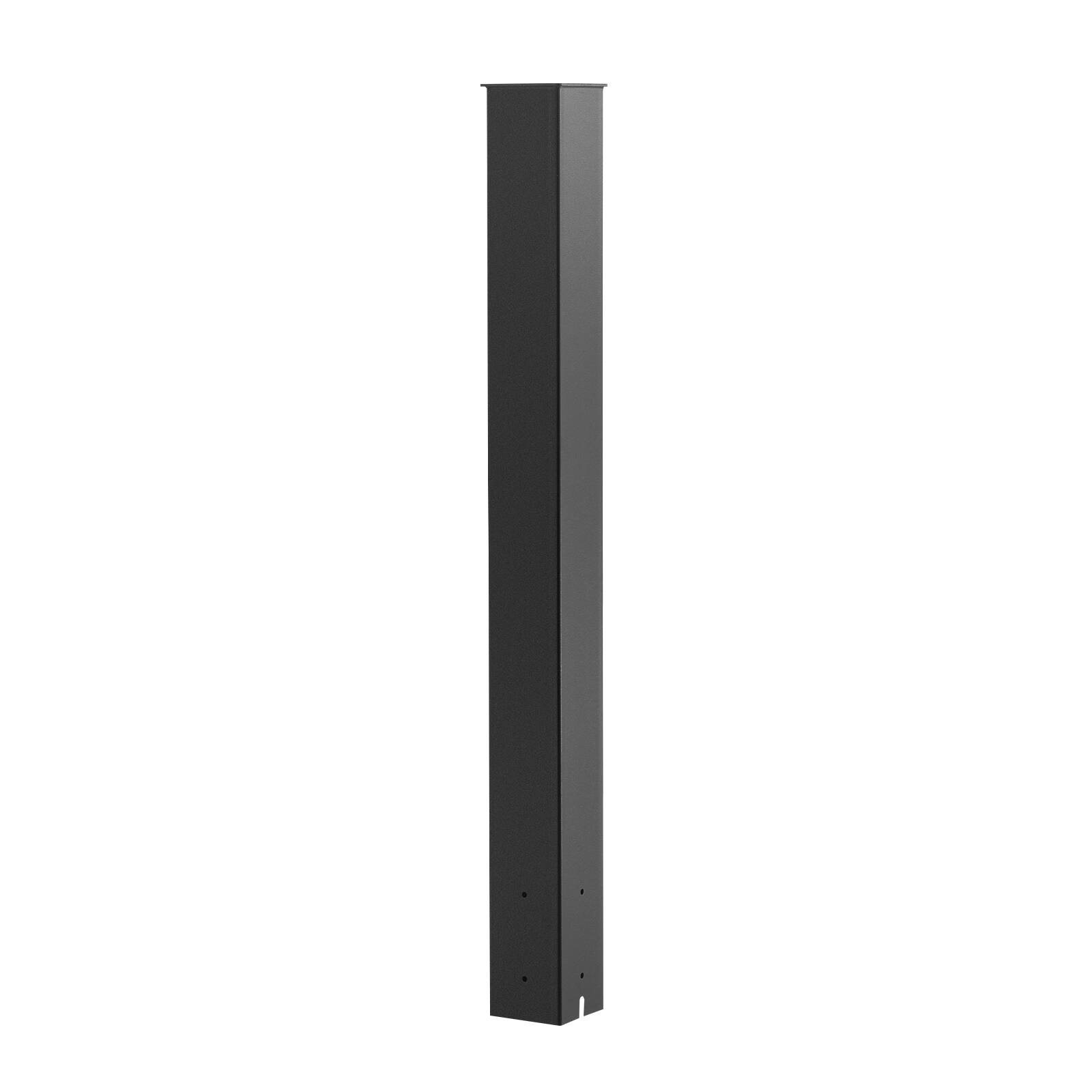 Alt View 5. VEVOR - Mailbox Post, 43 x 4 x 4 Inches, Steel In-Ground Mounting Mail Box Stand with Powder Coating Surface - Black.