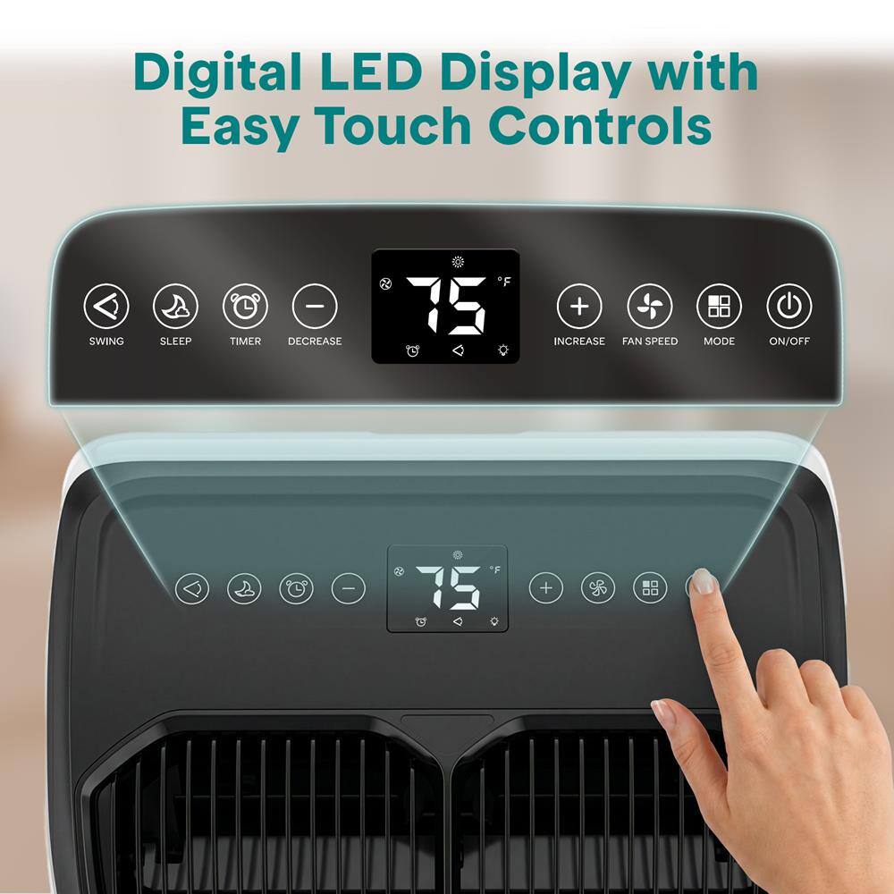 Digital LED Display with Easy Touch Controls

SWING SLEEP TIMER - DECREASE 2 75 + INCREASE FAN SPEED MODE ON/OFF
