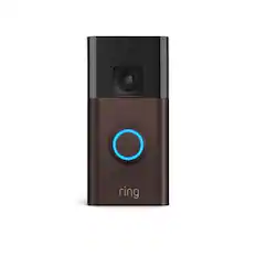 Front. Ring - Battery Doorbell Smart Wifi Video Doorbell - Battery-Powered with Head-to-Toe Video, Live View, and Two-Way Talk - Venetian Bronze.