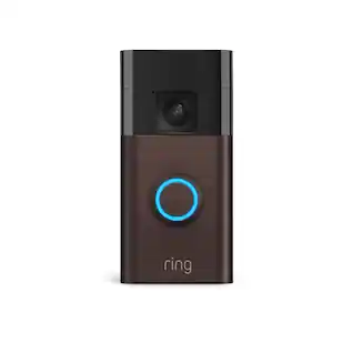 Ring - Battery Doorbell Smart Wifi Video Doorbell - Battery-Powered with Head-to-Toe Video, Live View, and Two-Way Talk - Venetian Bronze