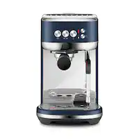 Breville - the Bambino Plus Espresso Machine with 15 bars of pressure and Milk Frother - Damson Blue - Front_Zoom