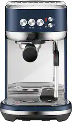 Breville - the Bambino Plus Espresso Machine with 15 bars of pressure and Milk Frother - Damson Blue - Front_Zoom