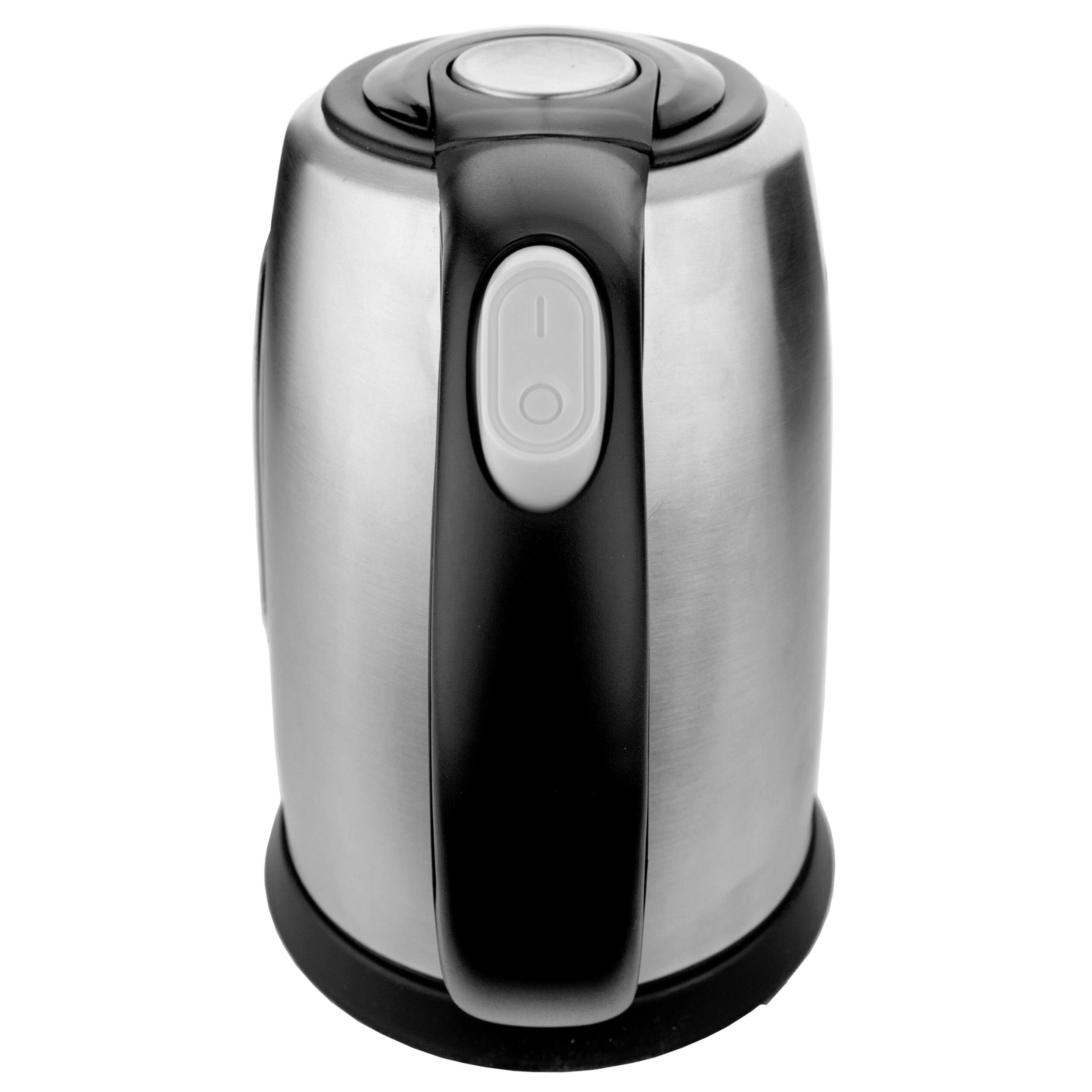 Alt View 6. Brentwood - Brentwood 1 Liter Stainless Steel Cordless Electric Kettle - Silver.