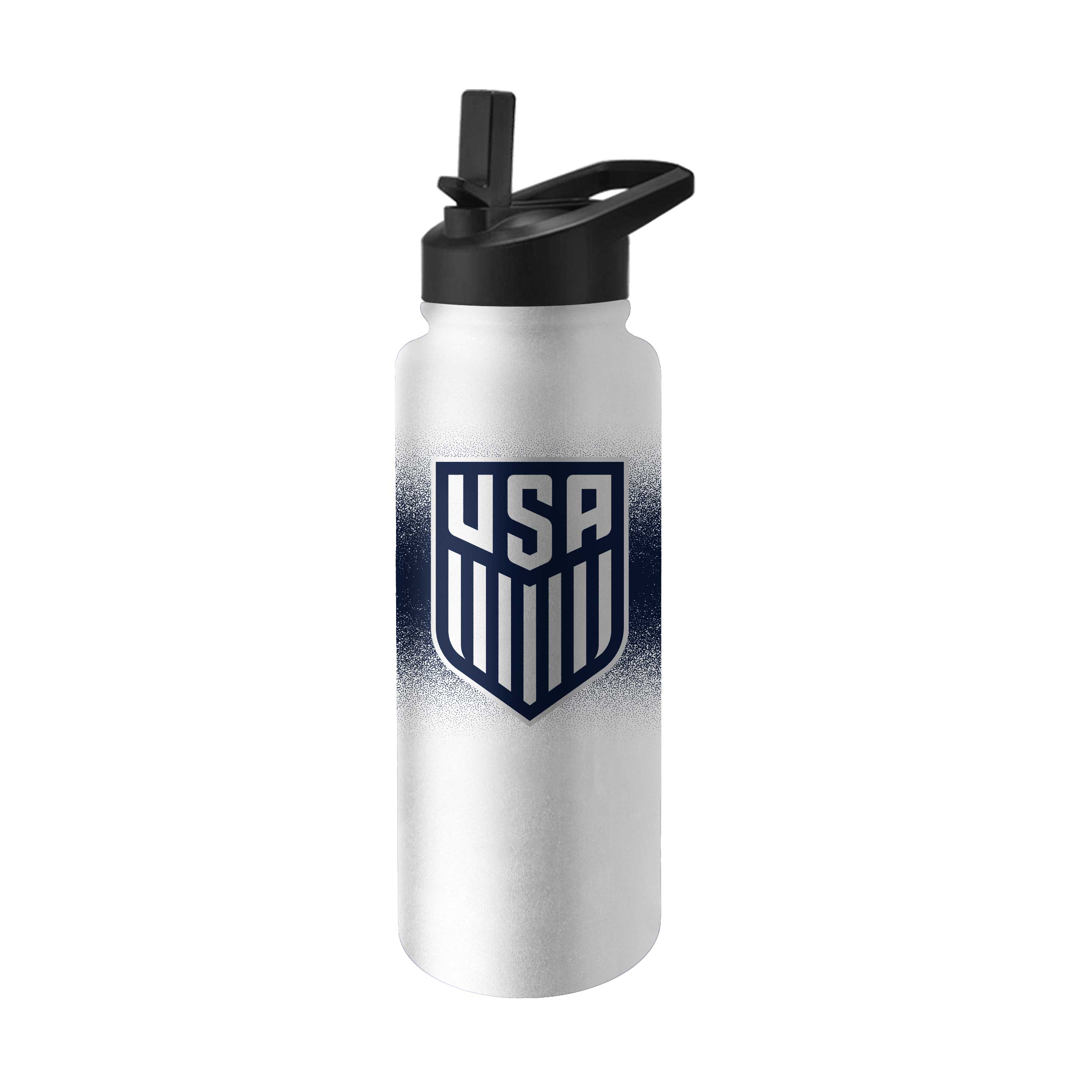 Logo Brands - USMNT Soccer 34oz. Quencher Bottle - White