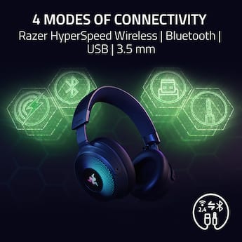 Razer Kraken V4 Pro Wireless Over the Ear Gaming Headset for PC Razer Kraken V4 Pro Wireless Over the Ear Gaming Headset for PC
