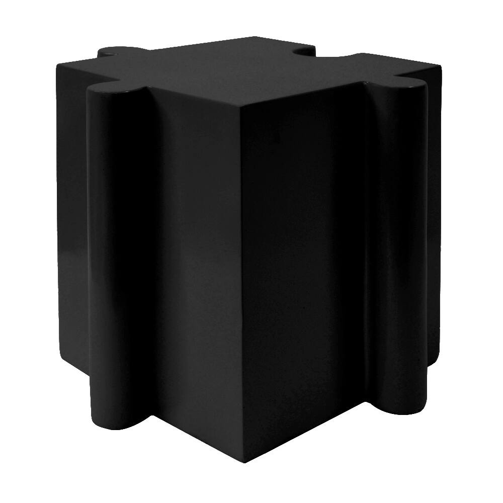 Alt View 4. Loheer - Loheer Modular Side Table Puzzle Art MGO Outdoor Table Black - Black.