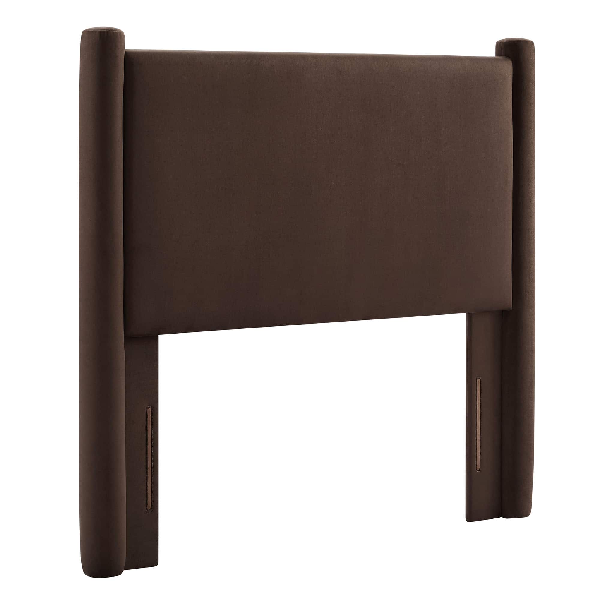 Rael Performance Velvet Twin Headboard by Modway - Brown