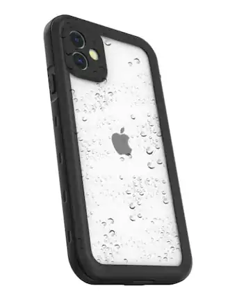 Front. Body Glove - Body Glove Tidal Waterproof Clear/Black Case - iPhone 13 Pro - Black/Clear.