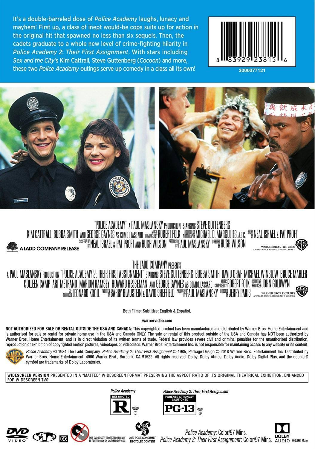 Back. Police Academy / Police Academy 2 DBFE (DVD Double Feature) [DVD].