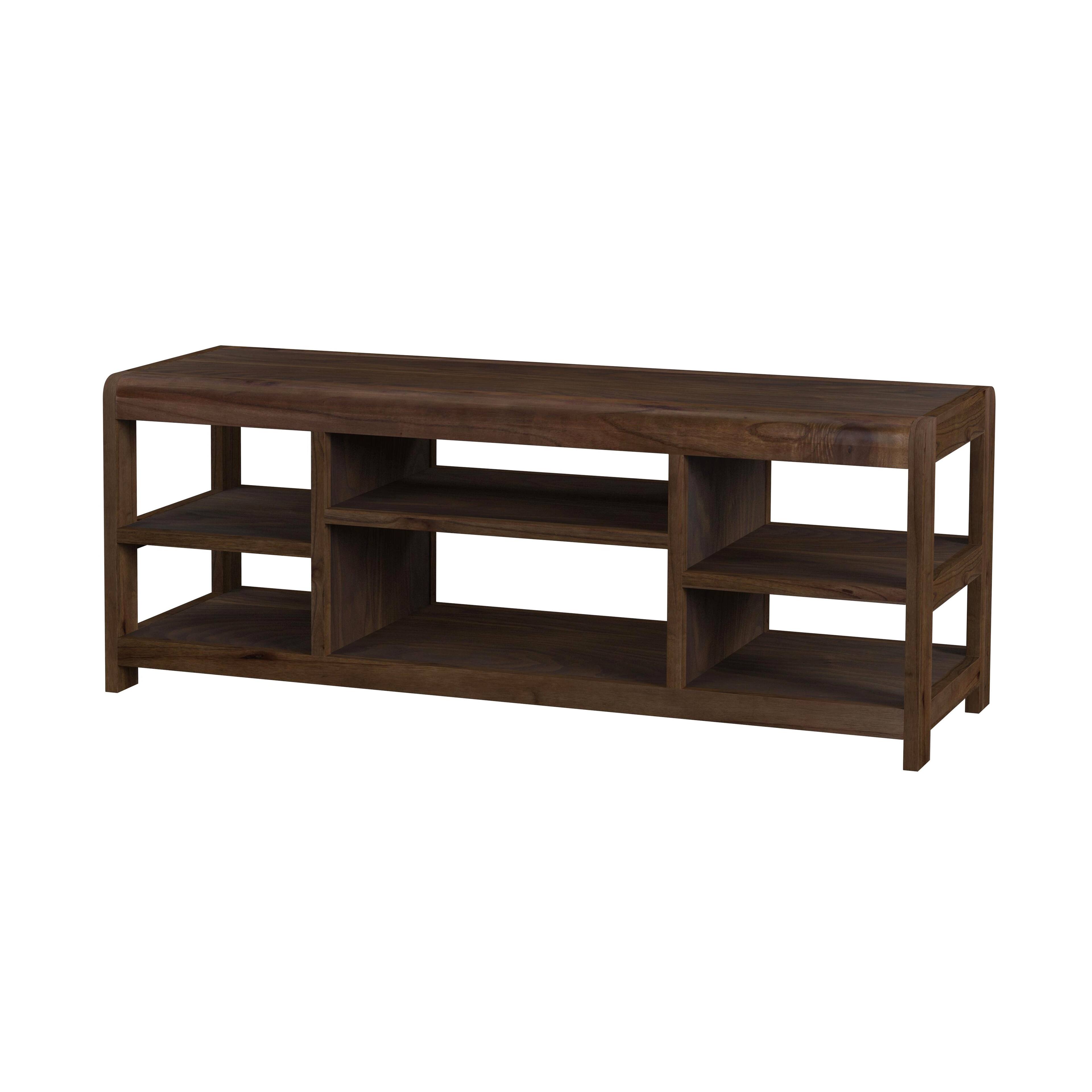 Front. Butler Specialty - Hanover 44 in. W Rectangular Wood TV Stand with Open Storage - Dark Brown.