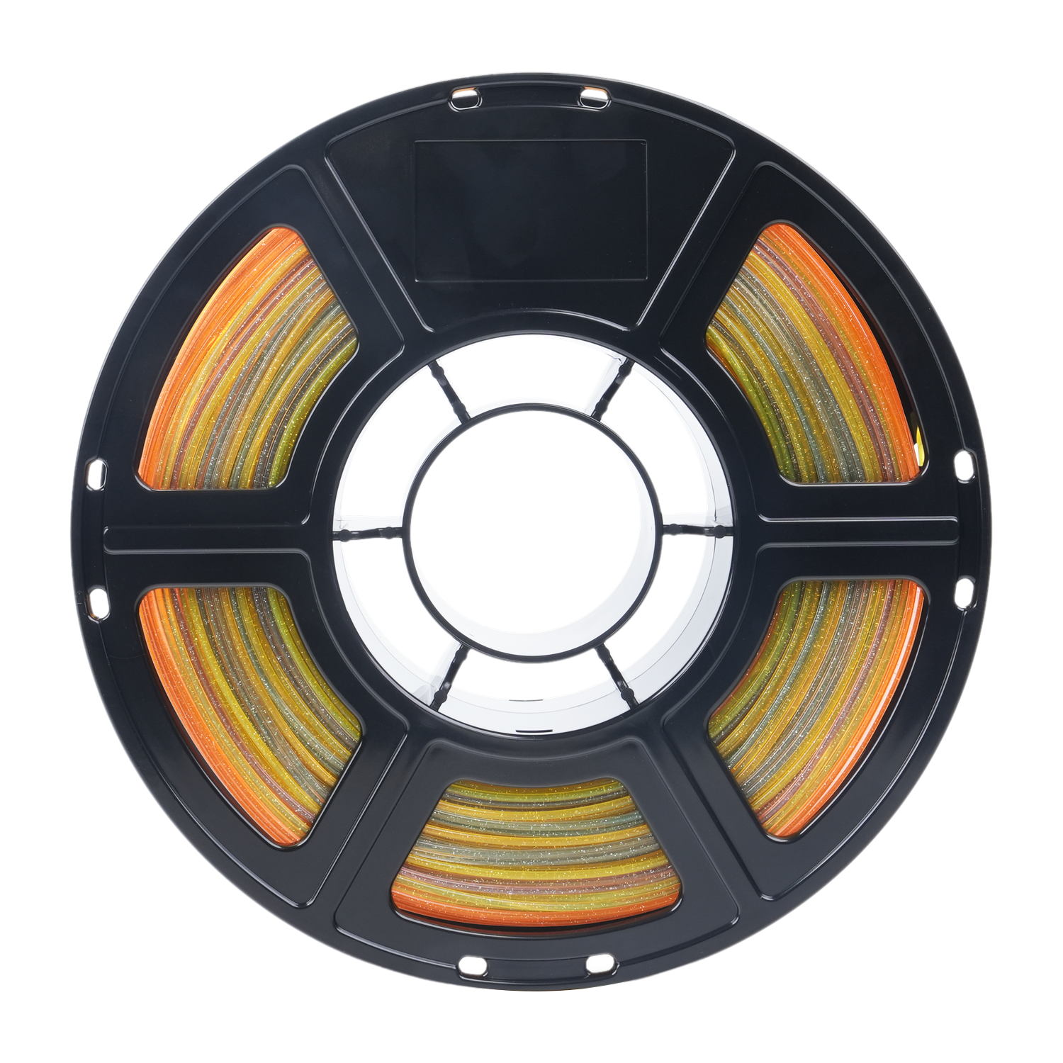 Alt View 6. Flashforge - PLA Crystal Rainbow 3D Printer Filament-1.75mm-1kg (2.2 lbs) Spool - Summer Reverie.
