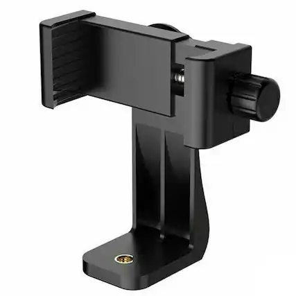 Front. Stock Preferred - Universal Smartphone Tripod Adapter Mount - Black.