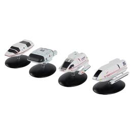 Eaglemoss - Star Trek Shuttlecraft Set 5 Air Tram, Starfleet Tug, Galileo, Type-8 - Gray