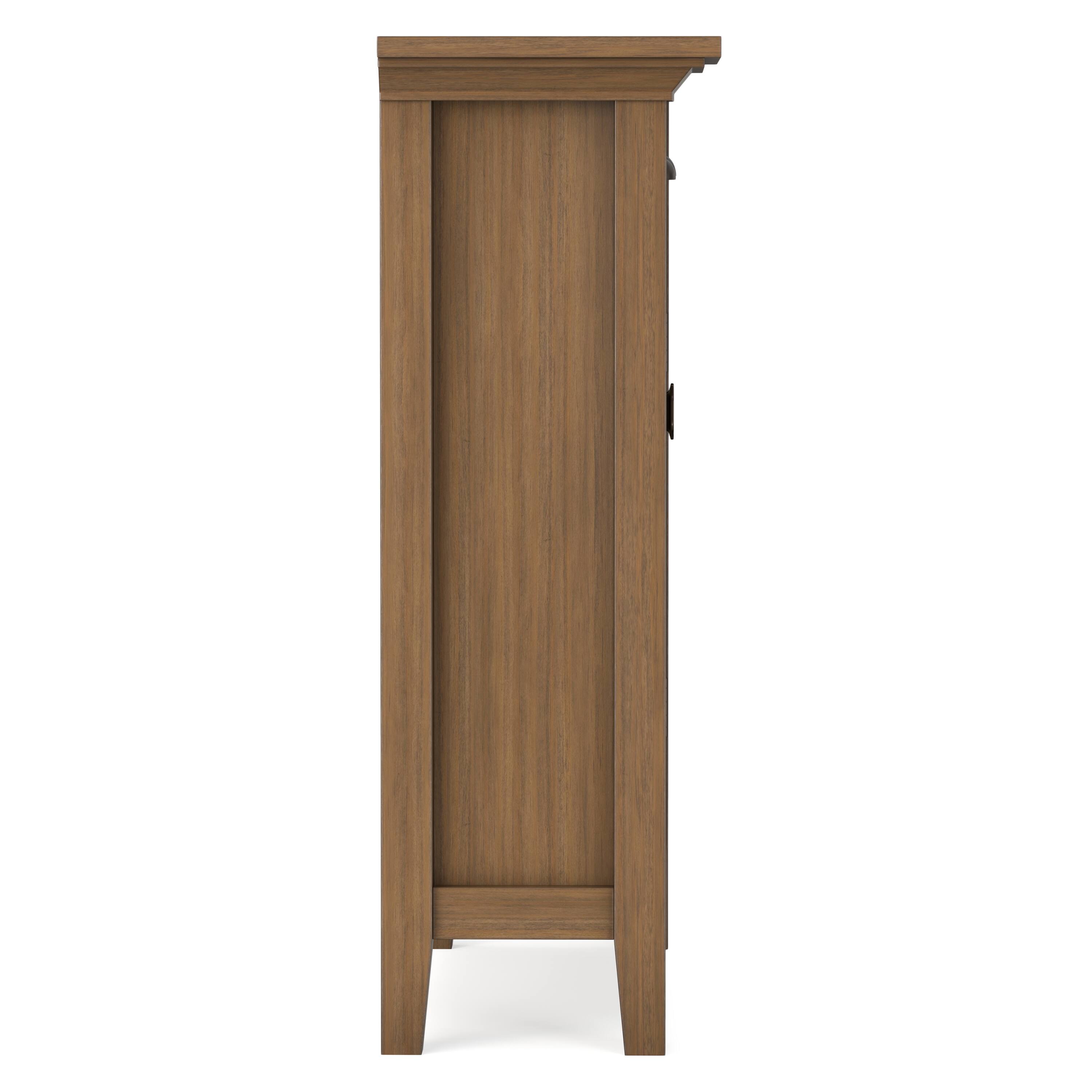 Alt View 2. Simpli Home - Simpli Home Redmond SOLID WOOD 36 inch Wide Transitional  Entryway Storage Cabinet in Rustic Natural Aged Brown - Rustic Natural Aged Brown.