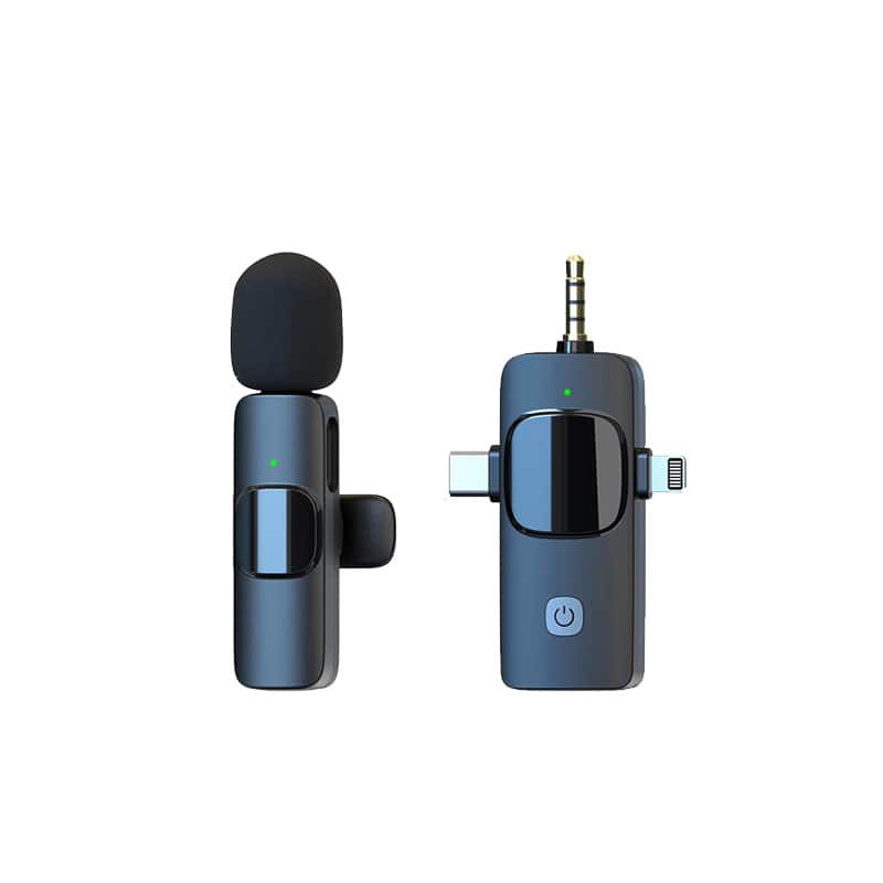 Cluzine - Wireless Lavalier Microphone,Noise Reduction, Real-Time Monitoring for Live Stream