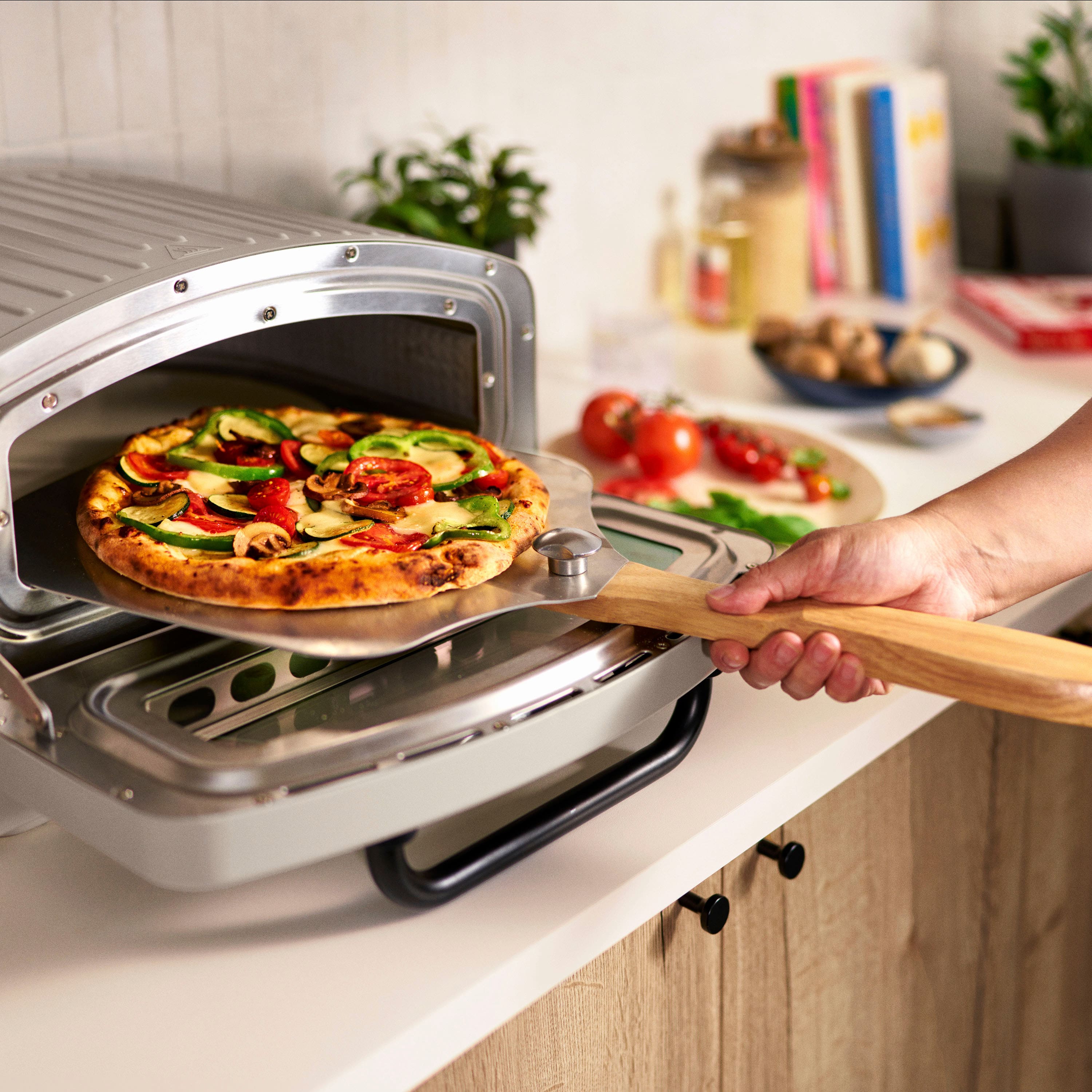 Alt View 14. bella PRO - Blaze Oven+: Pizza, Broil, Bake & Roast - Oatmilk.