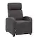 Angle. CorLiving - Oren Fabric Recliner - Dark Grey.