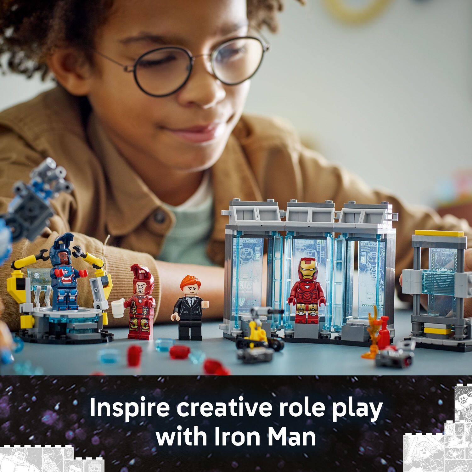 Inspire creative role play with Iron Man.