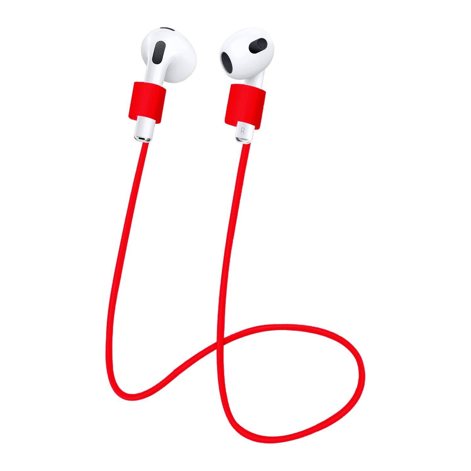 Alt View 13. SaharaCase - Silicone Accessories Kit for Apple AirPods 3 (3rd Generation) - Red.