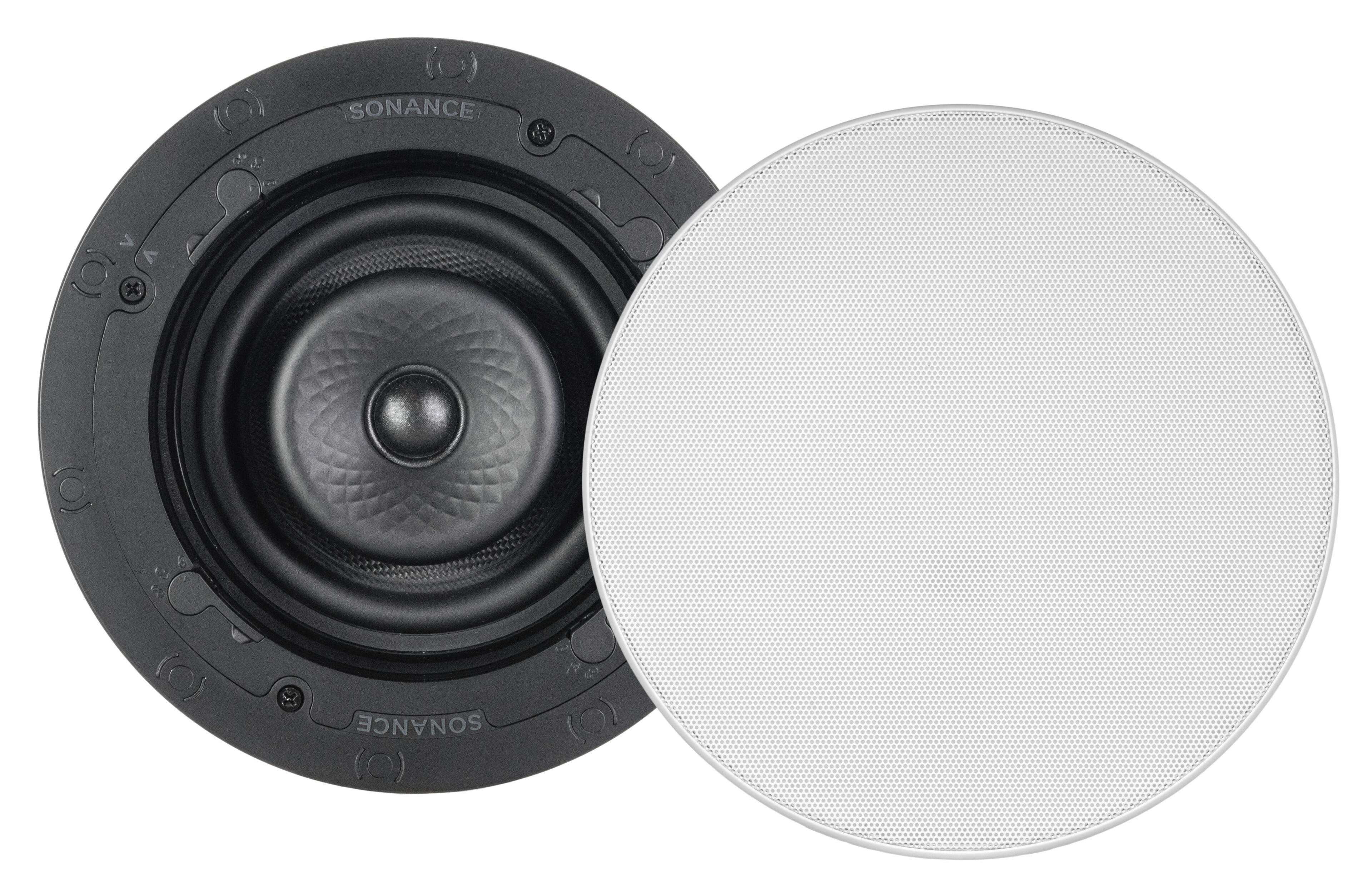 Sonance - VX62R SST SINGLE SPEAKER - Visual Experience Series 6-1/2" 2-Way Single Stereo In Ceiling Speaker (Each) - Paintable White