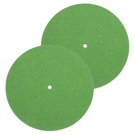 Unique Bargains - 2pcs Record Player Mat, 7 Inch Turntable Mat 3mm Felt Pad for Vinyl Record Player - Green
