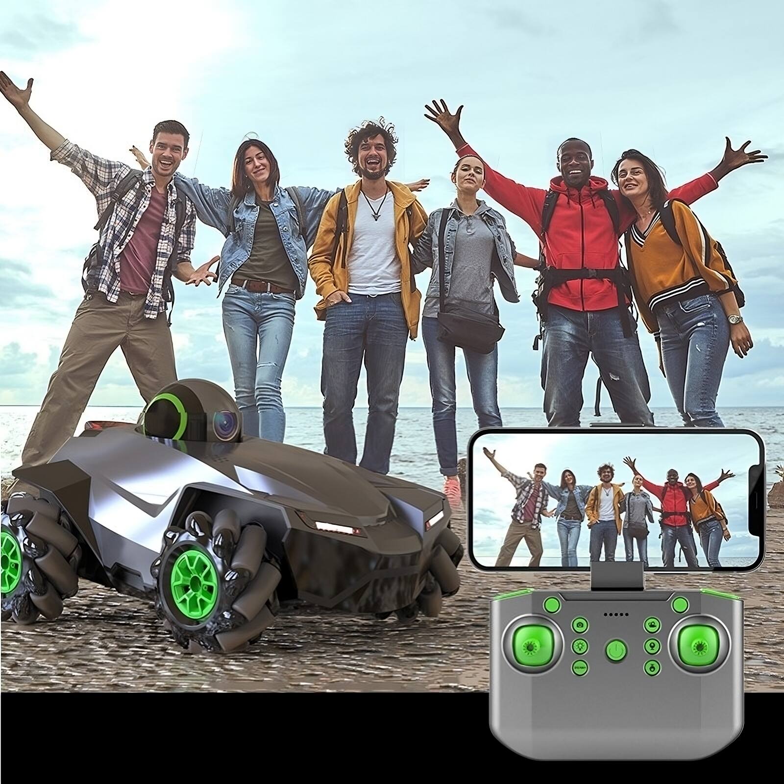 Back. Lamp Depot - Surveillance Camera Car with Remote Control.