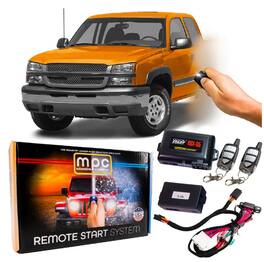 MPC - Remote Start Keyless Entry For 2003 Chevrolet Silverado 1500/2500/3500 HD - Semi-Plug-n-Play - Black