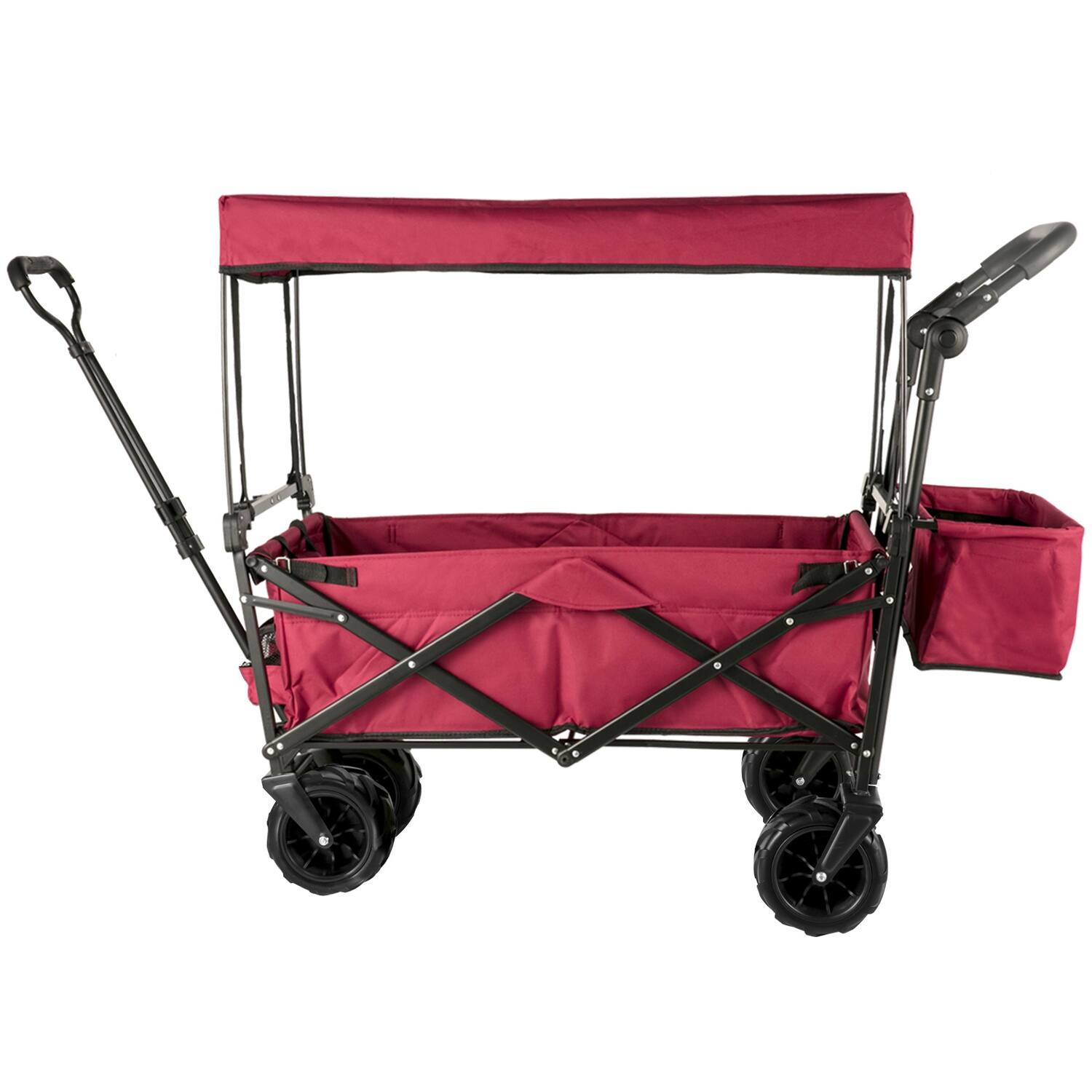 Alt View 5. Boyel Living - Extra Large Collapsible Wagon Cart Heavy Duty Outdoor Utility.