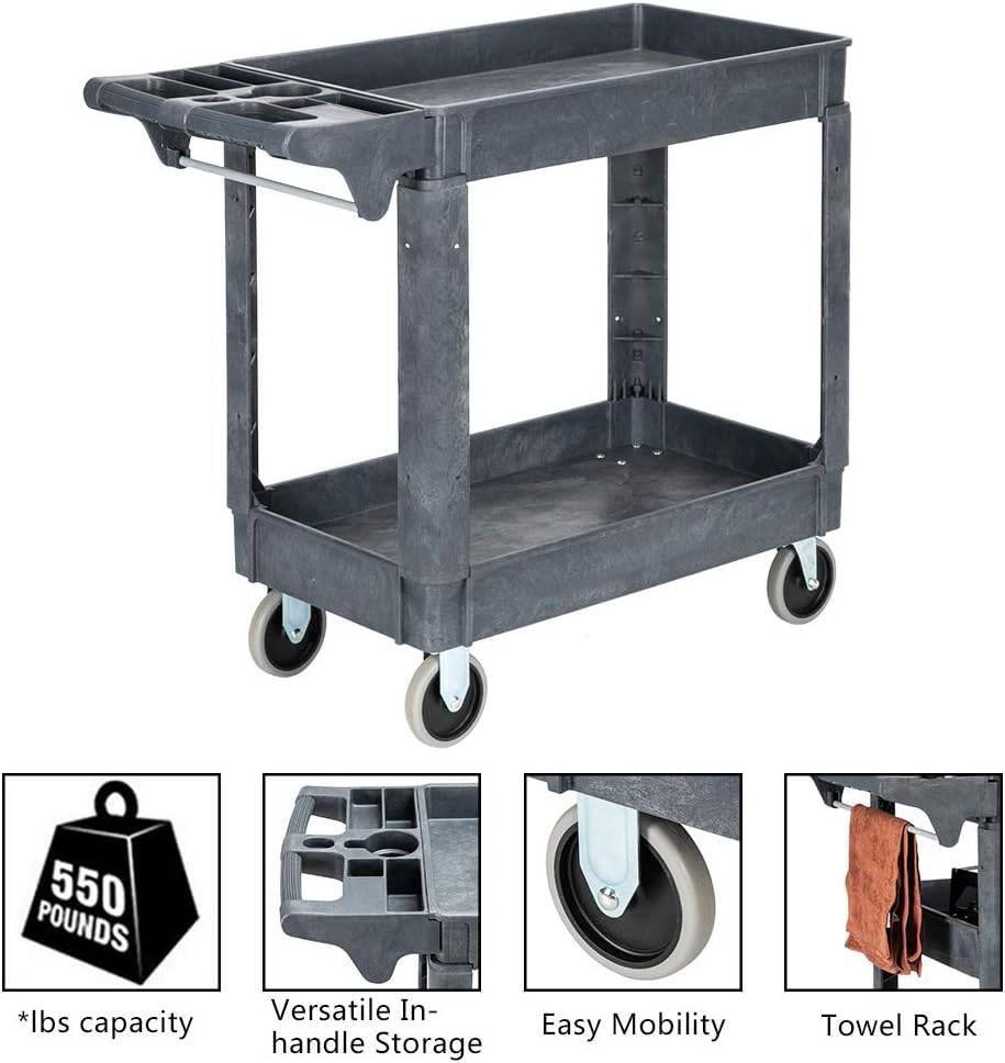 550 POUNDS *lbs capacity  
Versatile In-handle Storage  
Easy Mobility  
Towel Rack