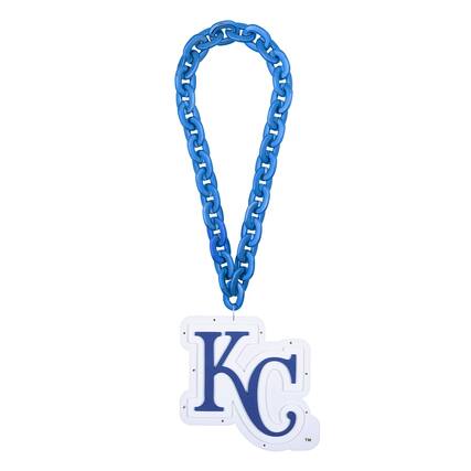 Front. FOCO - Kansas City Royals Light Up Big Logo Fan Chain - Multicolor.