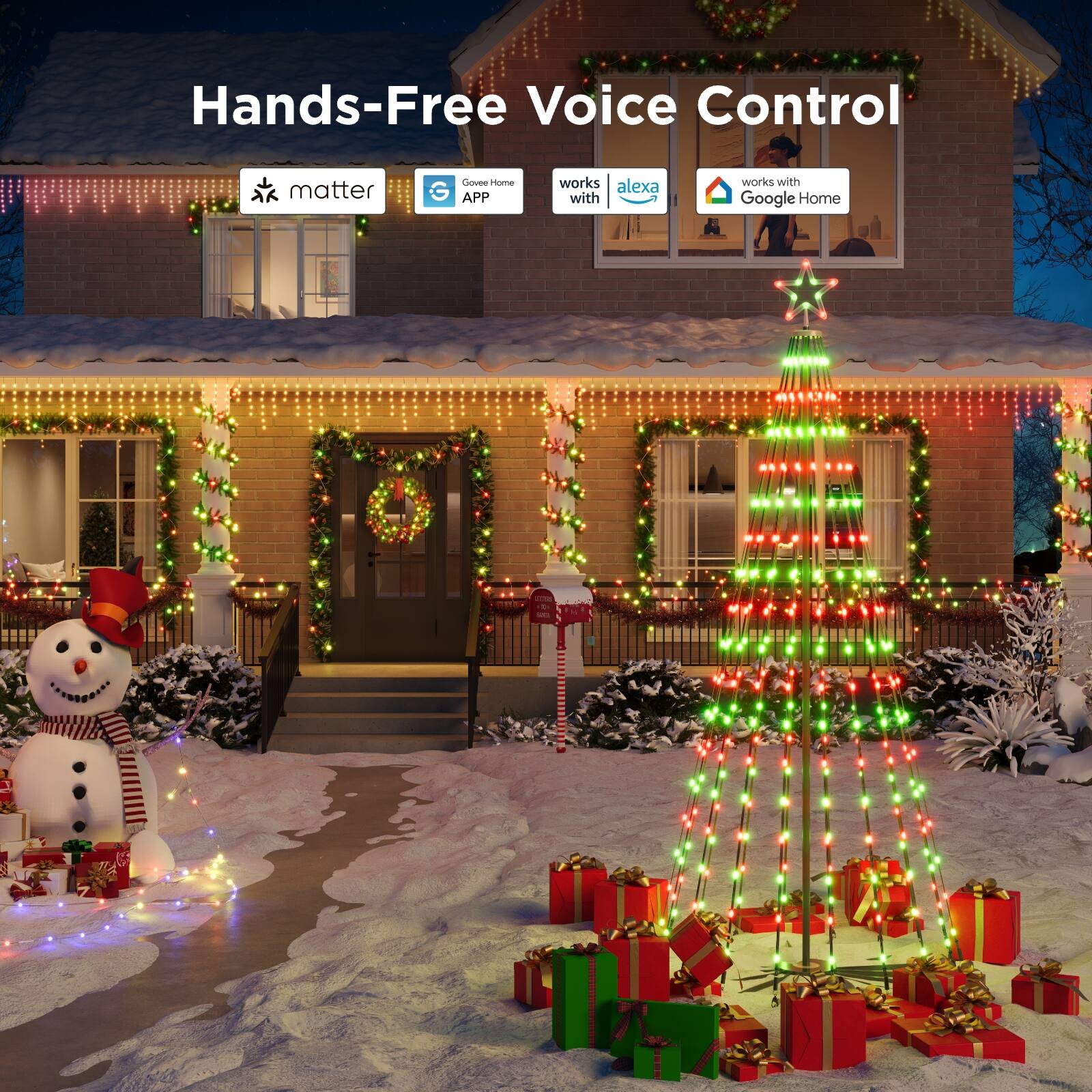 Hands-Free Voice Control

- matter
- Govee Home APP
- works with Alexa
- works with Google Home