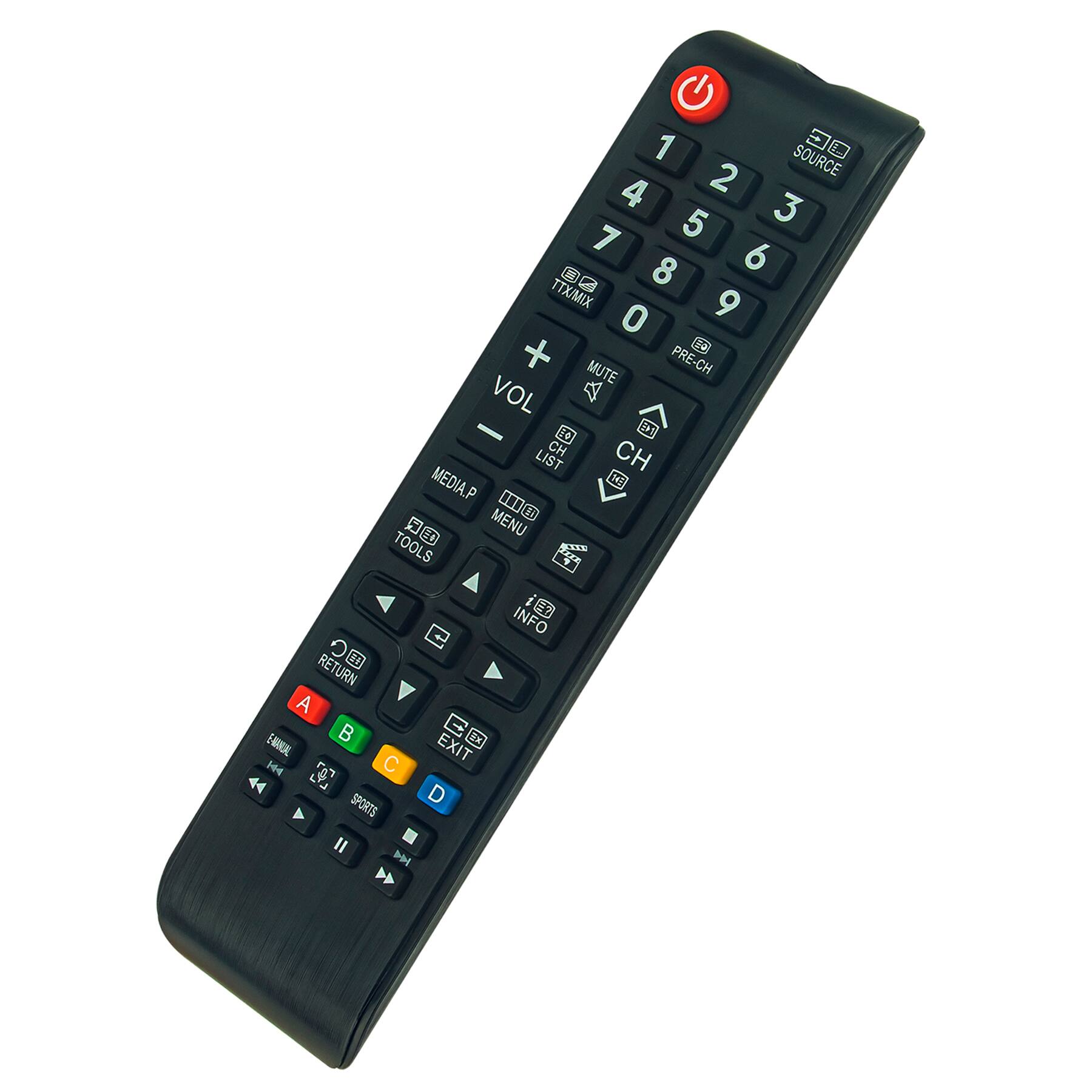 1 2 3 4 5 6 7 8 9 0 SOURCE DC TTX/MIX MUTE PRE-CH VOL CH LIST MEDIA.P Hi IO D H MENU TOOLS RETURN RE A B E-MOU EXIT 144 Fa7 C L L 44 D SPORTS II M INFO