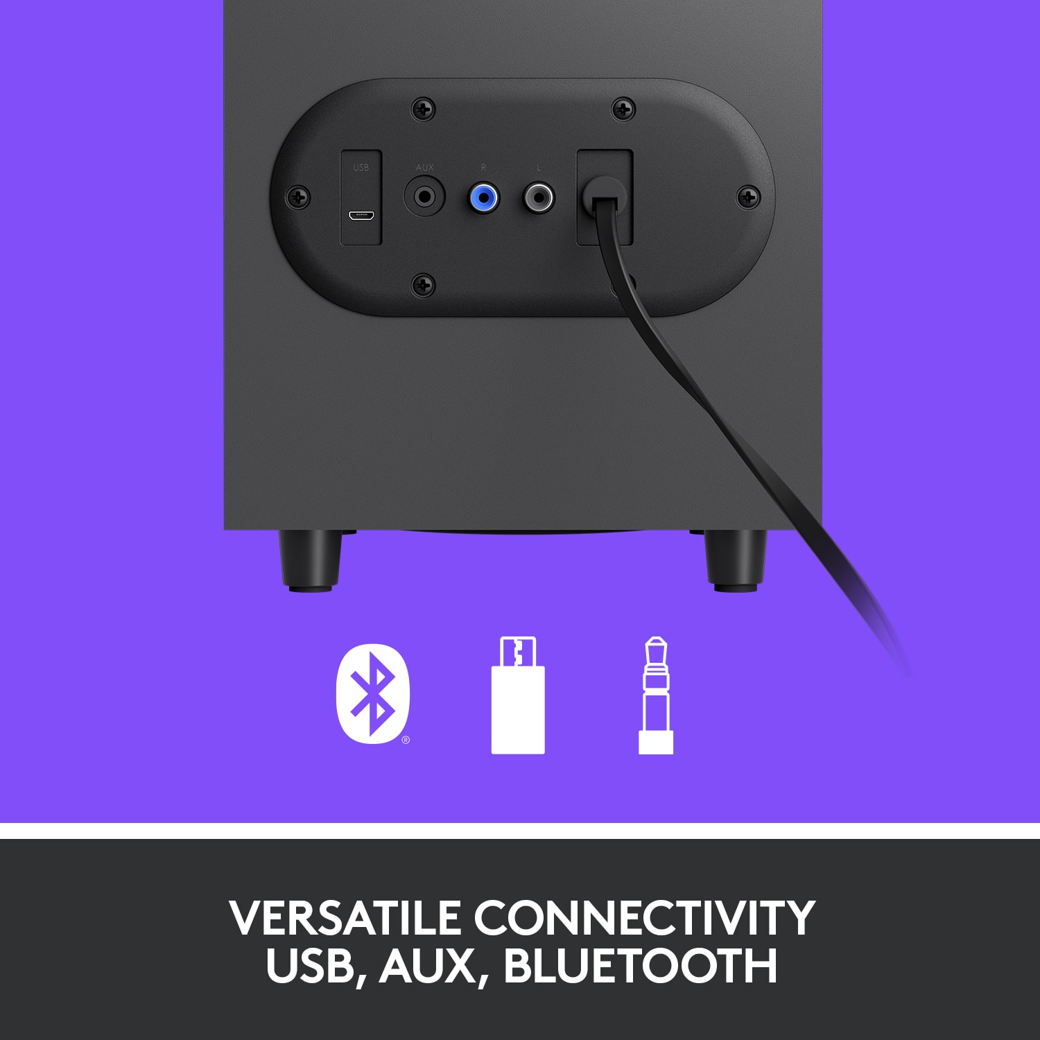 Versatile Connectivity USB, AUX, Bluetooth
