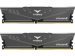 Team Group - Team T-FORCE VULCAN Z 16GB (2 x 8GB) DDR4 3200 (PC4 25600) Desktop Memory Model TLZGD416G3200HC16FDC01 - Gray