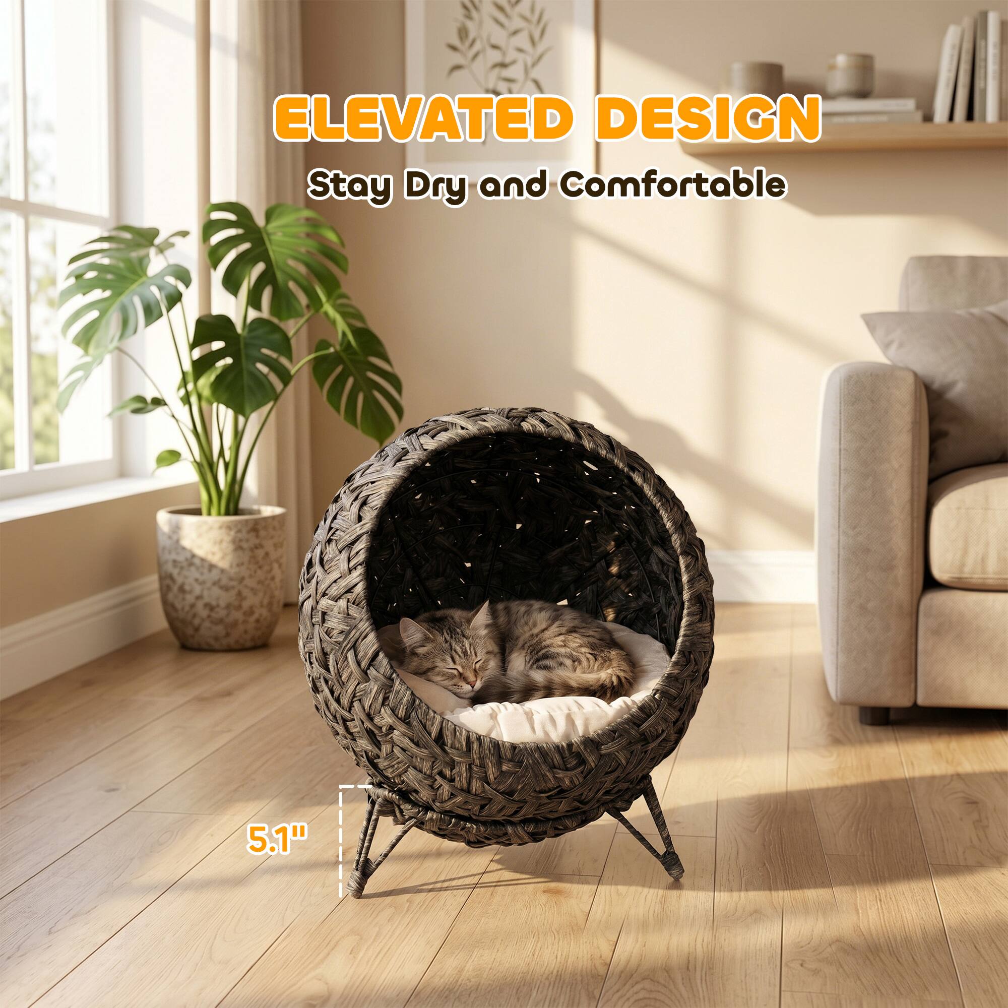 ELEVATED DESIGN  
Stay Dry and Comfortable  

5.1"