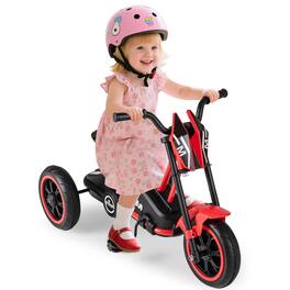 Gymax - Kids Tricycle w/Foot Pedals Forward/Backward Steering Handlebars Aged 3+ - Red