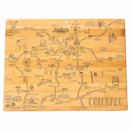 Totally Bamboo - Destination Colorado Cutting Board, 14-1/2" x 10-3/4"
