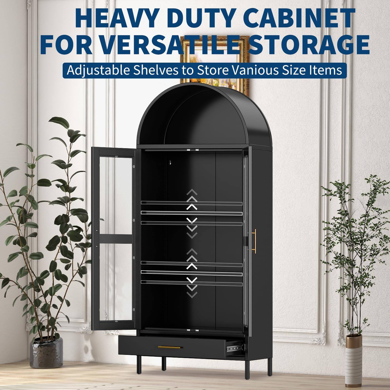 HEAVY DUTY CABINET FOR VERSATILE STORAGE  
Adjustable Shelves to Store Various Size Items