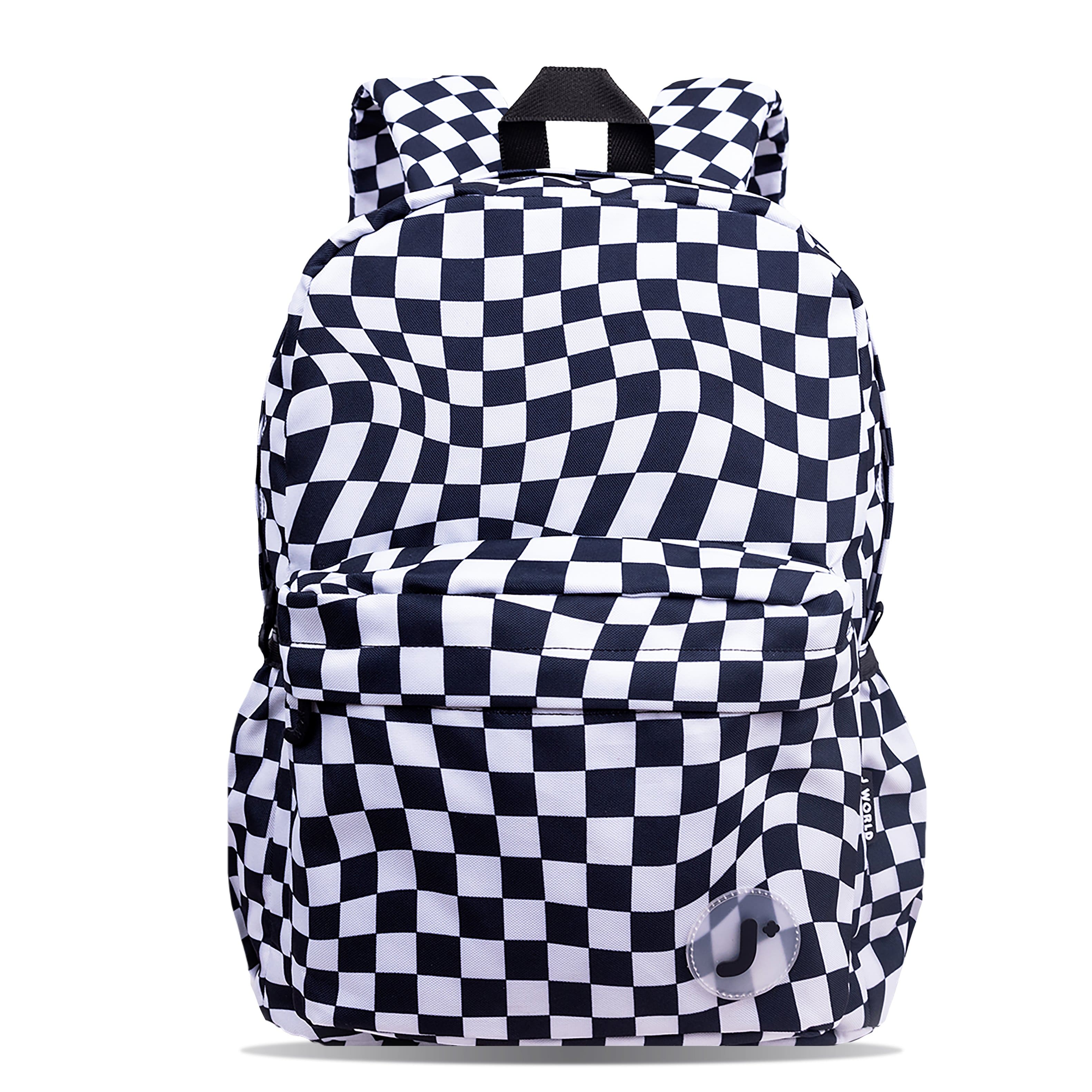 "J World - Unisex Oz 17"" Daily Backpack For School And Travel - WAVY CHECKERS" price history on PriceWatchPro