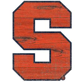 Fan Creations - Syracuse Orange Distressed Logo Cutout Sign - Multicolor