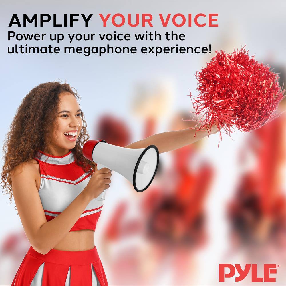 AMPLIFY YOUR VOICE  
Power up your voice with the ultimate megaphone experience!  

PYLE