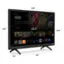 Left. VIZIO - 24" Class D-Series Full HD Smart TV - (2021) - Black.