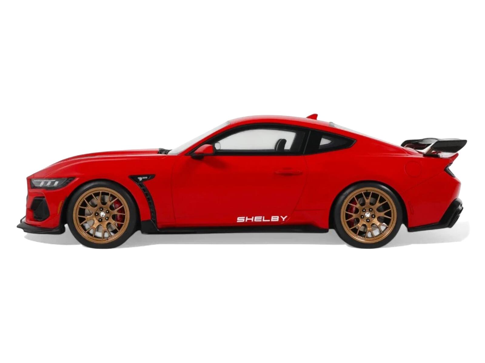 Alt View 3. GT Spirit - 2025 Shelby Mustang Supersnake Race Red with White Stripes 1/18 Model Car by GT Spirit.