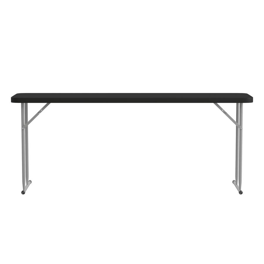 Color Integer Table Emma + Oliver 70.8 Inch Plastic Folding Training Table Black ...
