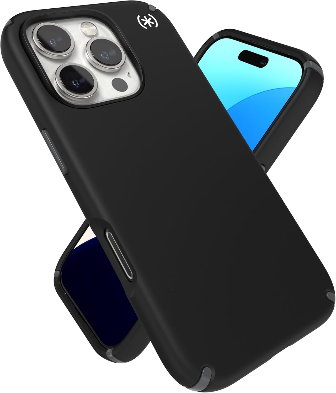 Front. Speck - Speck Presidio2 Pro with MagSafe Black Case - iPhone 16 Pro - Black.