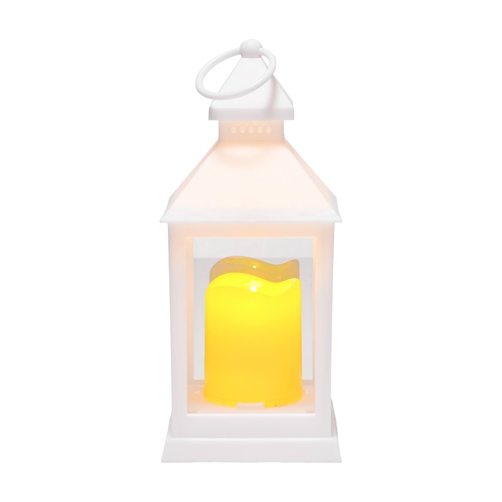 Alt View 5. VEVOR - 12 Pcs Decorative Candle Lantern, LED Electric Flameless Candle, Plastic LED Holder with Glass, Wall Hanging - White.