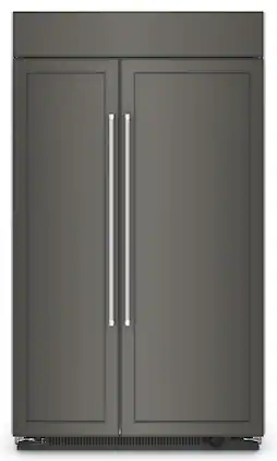 KitchenAid - 30 Cu. Ft. Side-by-Side Refrigerator with Under-Shelf Prep Zone - Custom Panel Ready