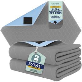 Katziela - Quick-Drying Washable Pee Pads for Dogs With Hook & Loop Rectangular