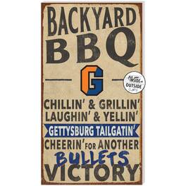 Jardine - Gettysburg Bullets 11'' x 20'' Indoor/Outdoor BBQ Sign - Brown