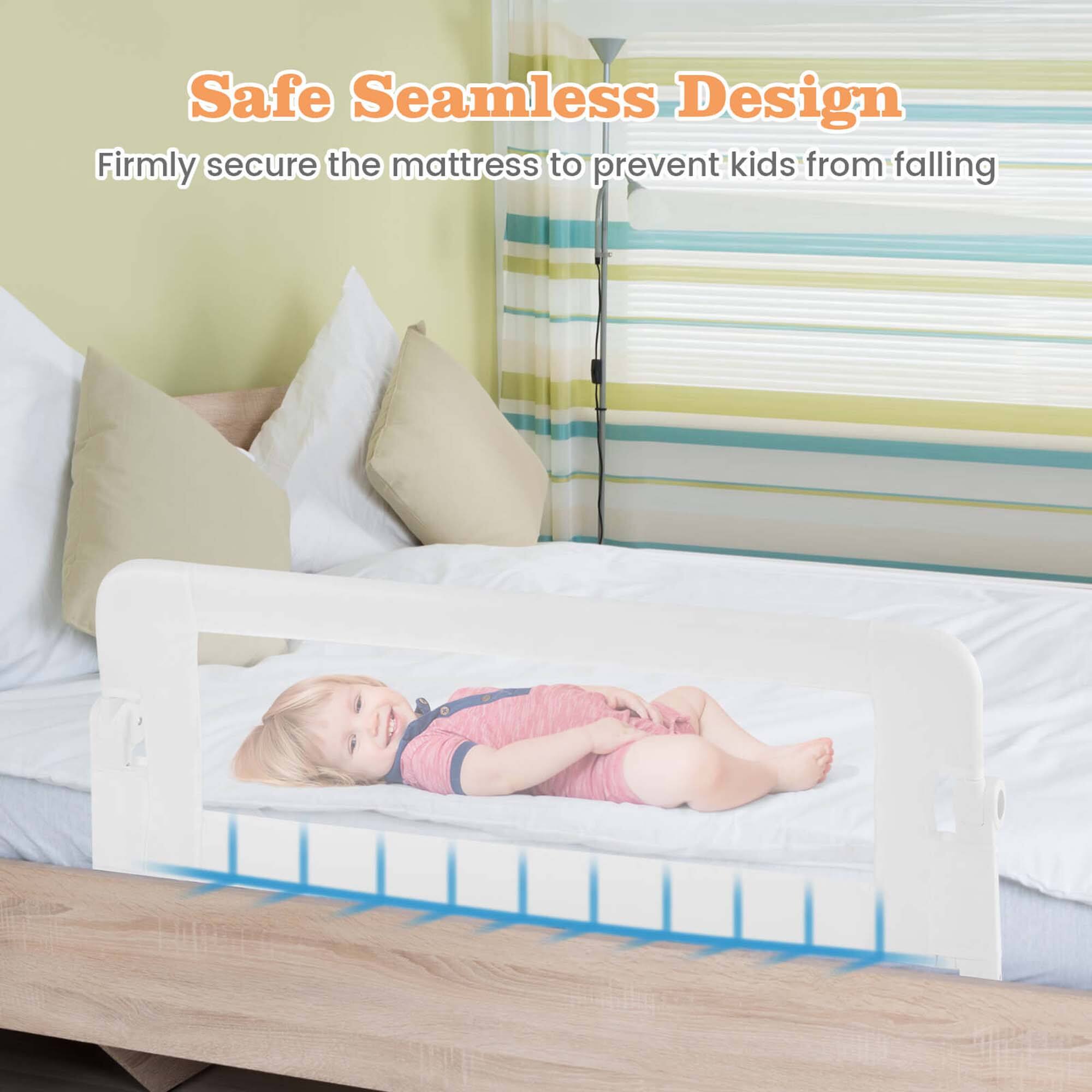 Safe Seamless Design  
Firmly secure the mattress to prevent kids from falling